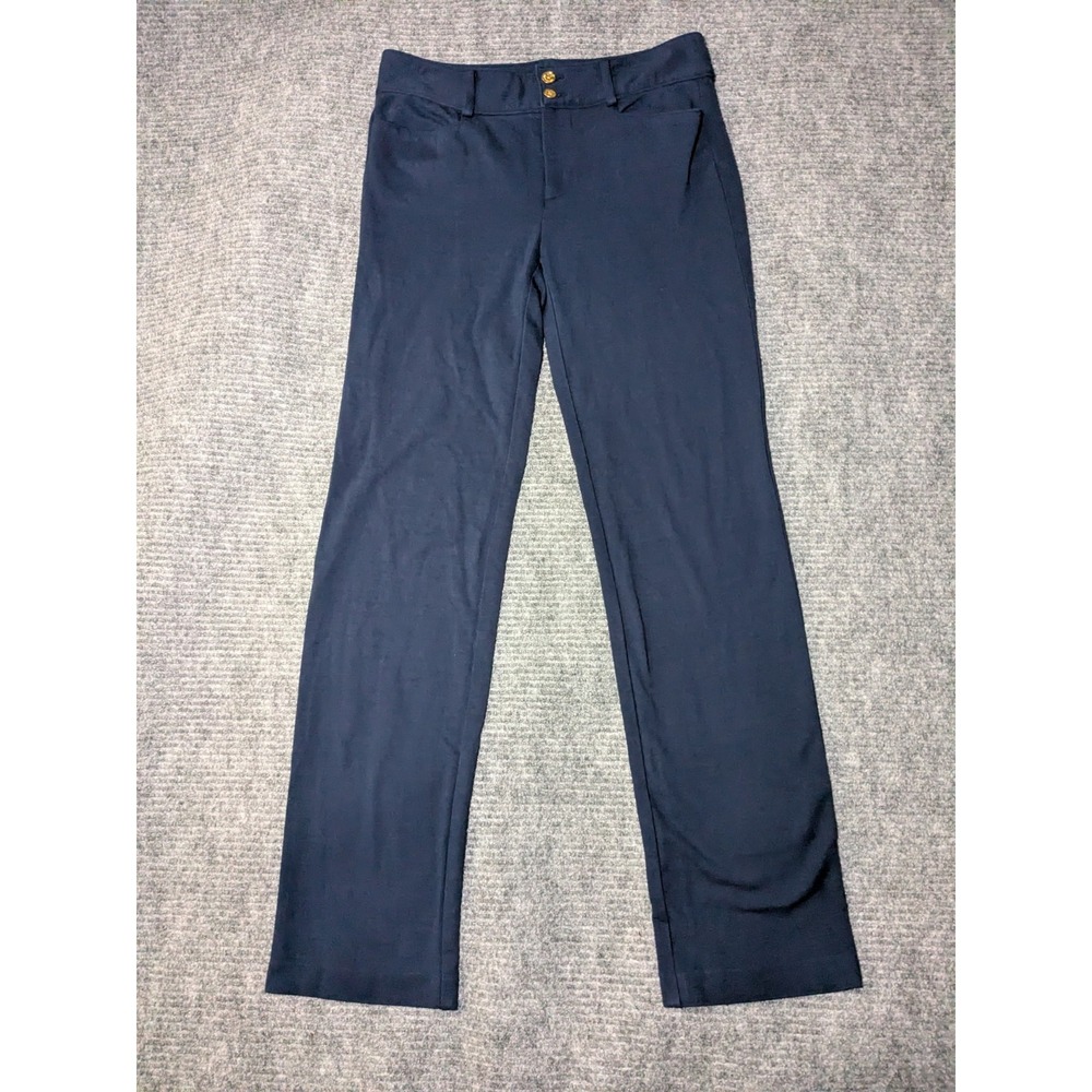 Lauren Ralph Lauren Women's Blue Pants With Gold Buttons Size 6